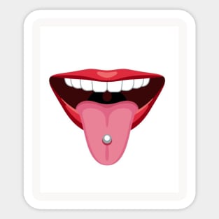 mask-  Tongue Sticker